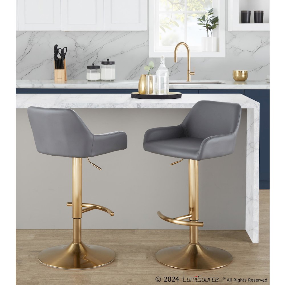Daniella Adjustable Barstool - Set of 2. Picture 10