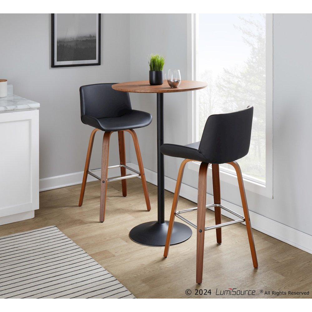 Santi 30" Fixed-Height Barstool - Set of 2. Picture 7