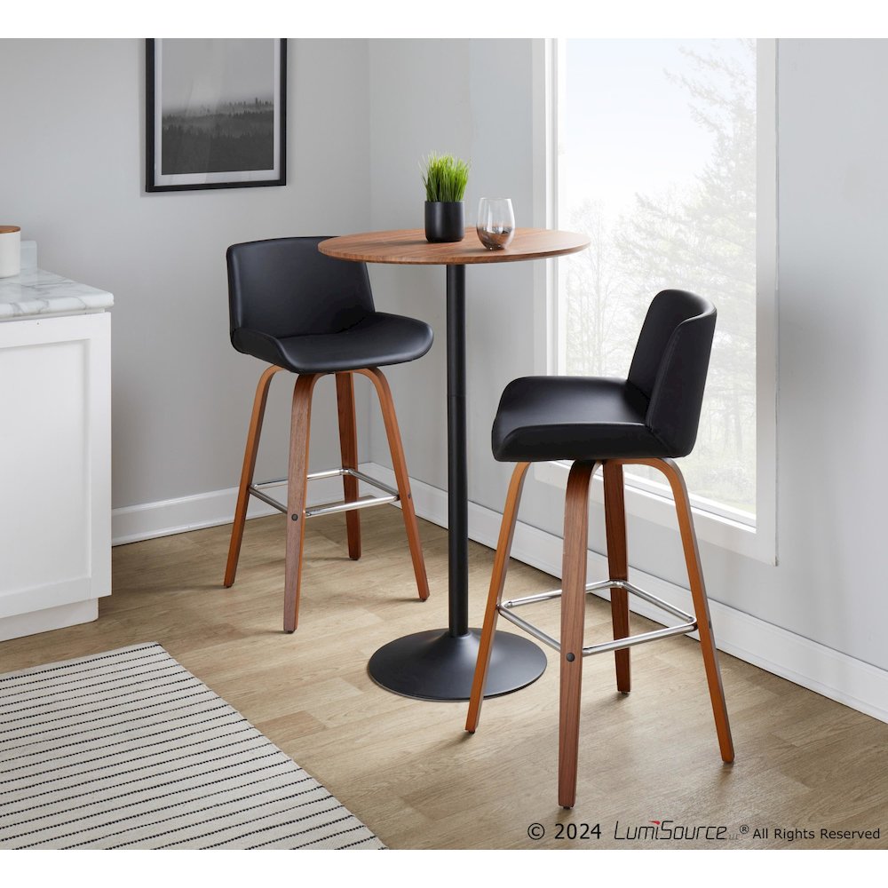 Santi 30" Fixed-Height Barstool - Set of 2. Picture 8
