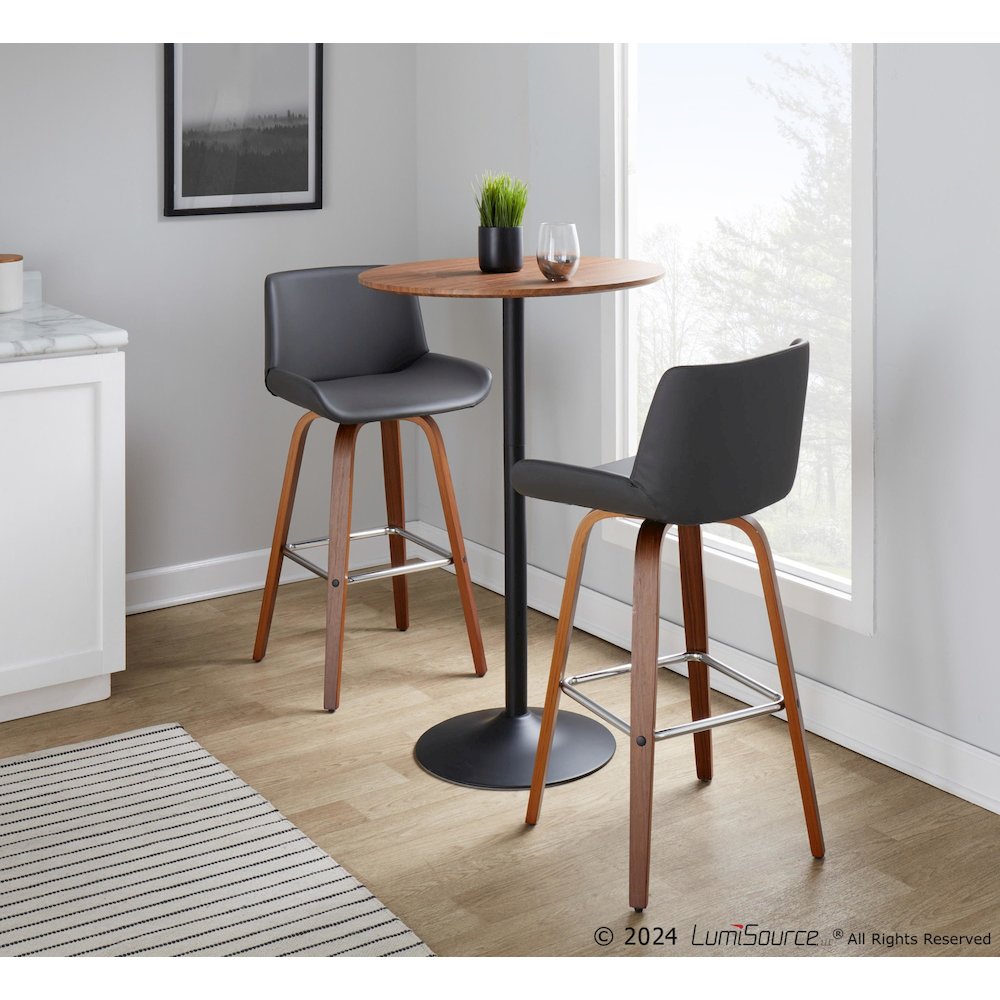 Santi 30" Fixed-Height Barstool - Set of 2. Picture 7
