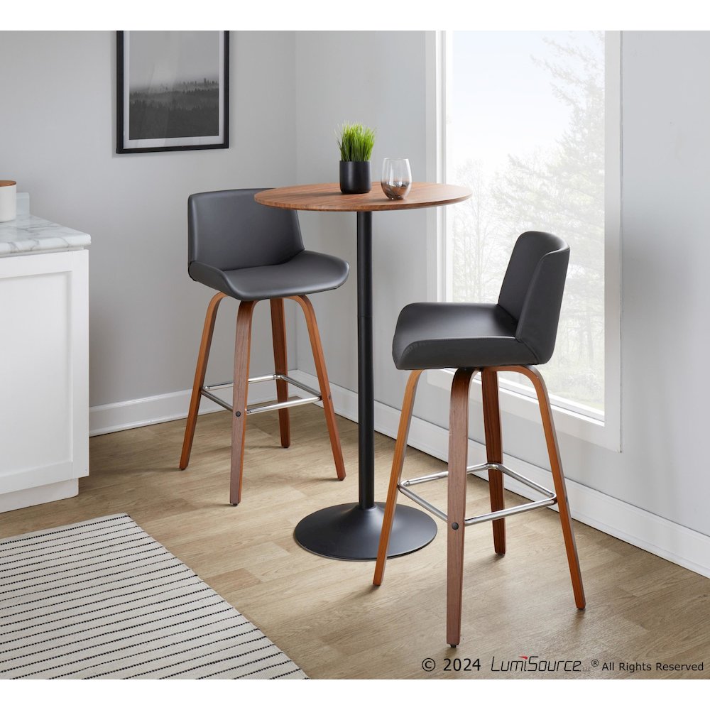 Santi 30" Fixed-Height Barstool - Set of 2. Picture 8