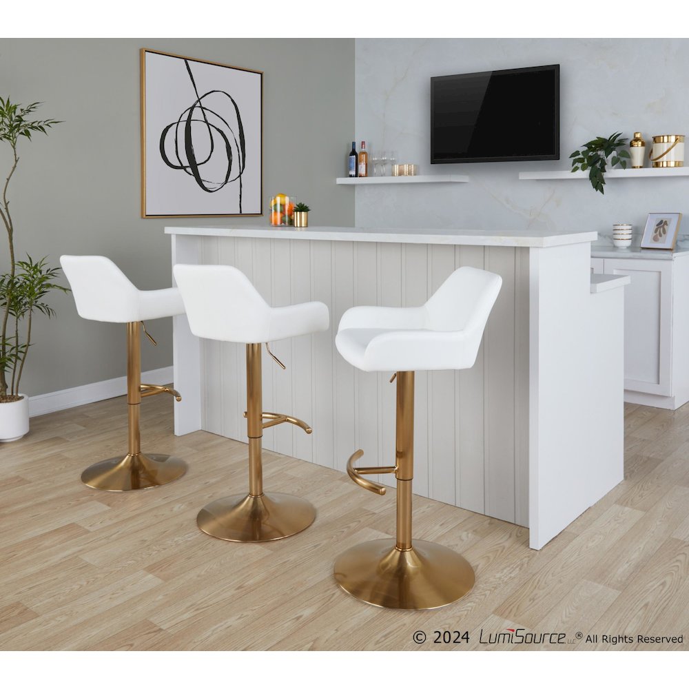 Daniella Adjustable Barstool - Set of 2. Picture 8