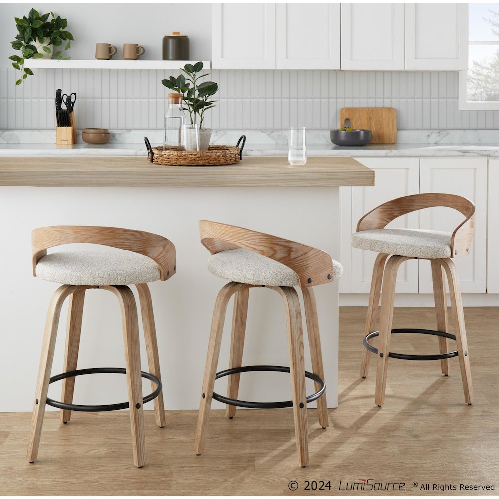 Grotto 26" Fixed-Height Counter Stool - Set of 2. Picture 7