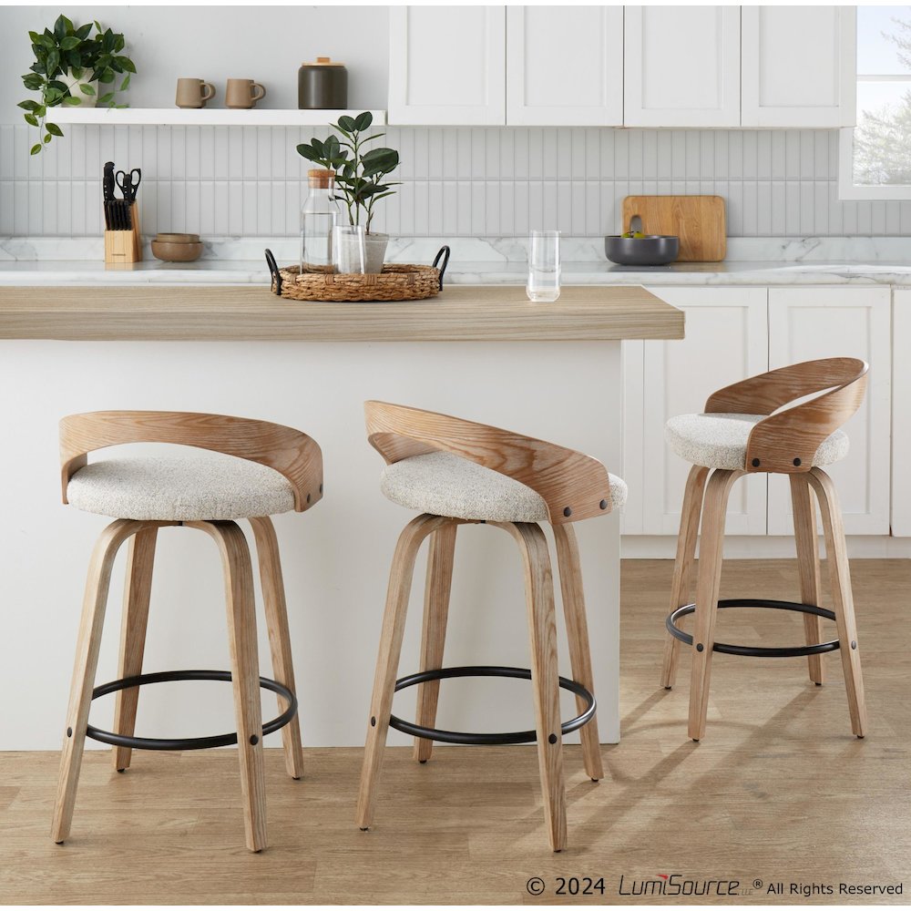 Grotto 26" Fixed-Height Counter Stool - Set of 2. Picture 8