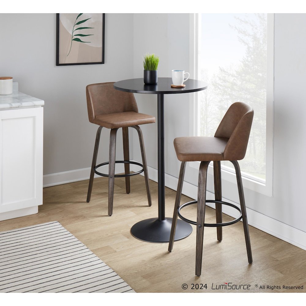 Toriano 30" Fixed-Height Barstool - Set of 2. Picture 8