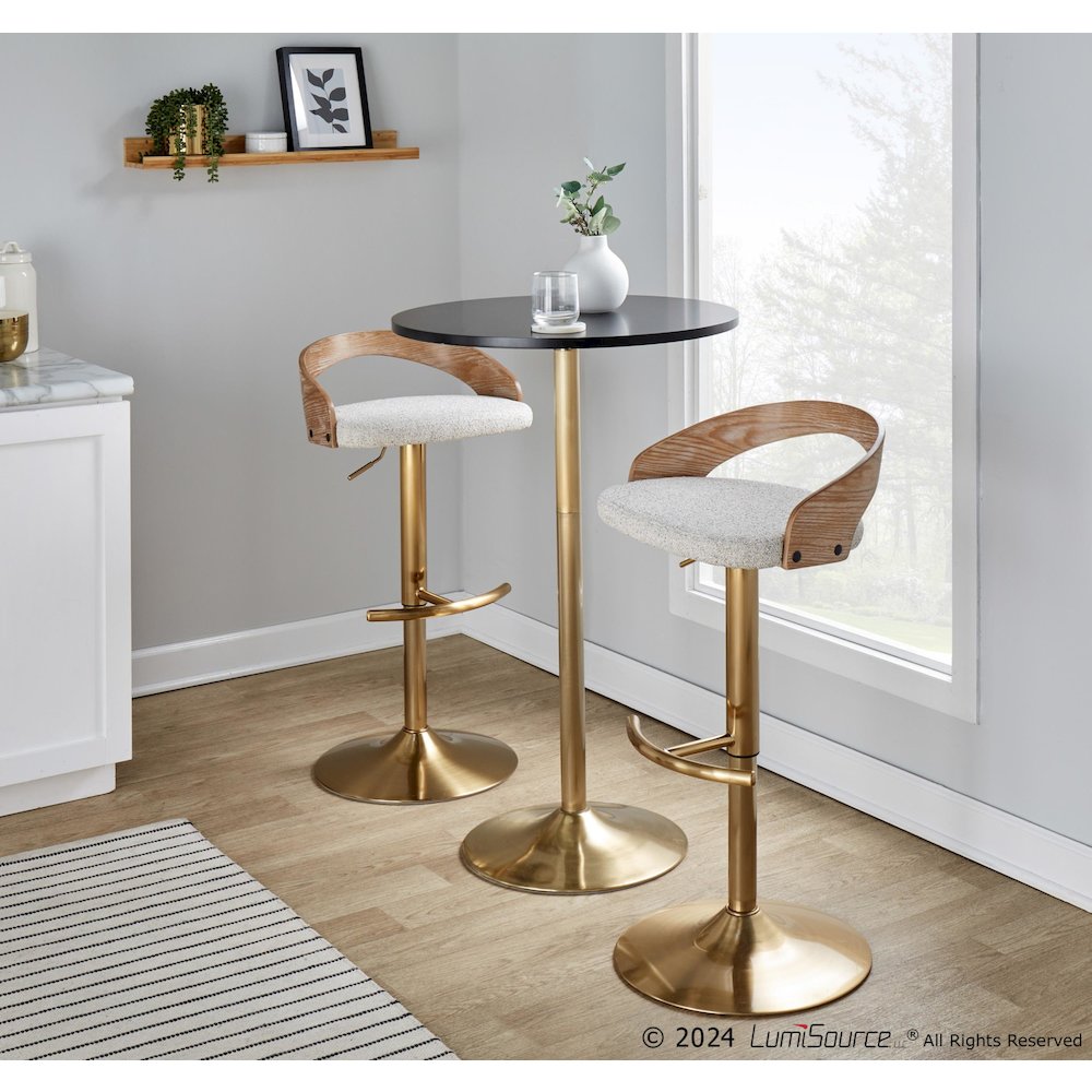 Grotto Adjustable Barstool - Set of 2. Picture 8