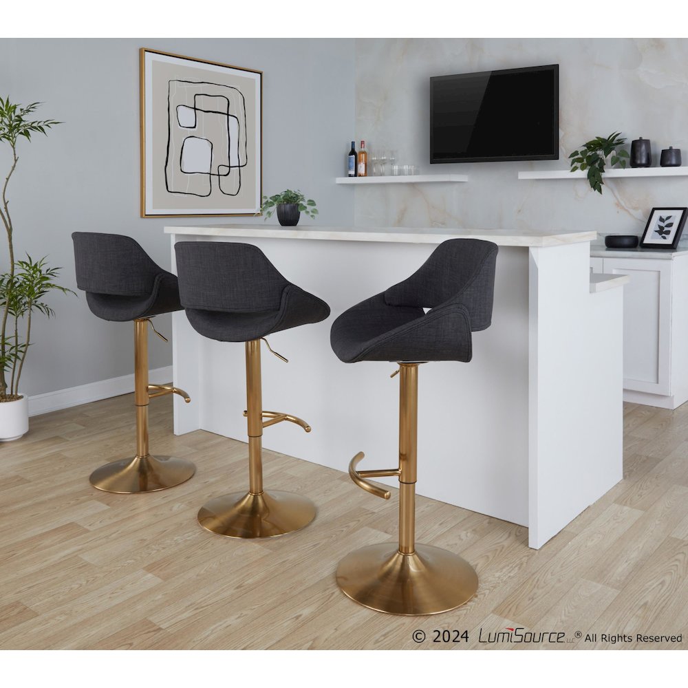 Fabrico Adjustable Barstool - Set of 2. Picture 8