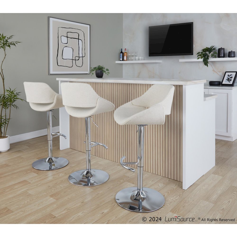 Fabrico Adjustable Barstool - Set of 2. Picture 8