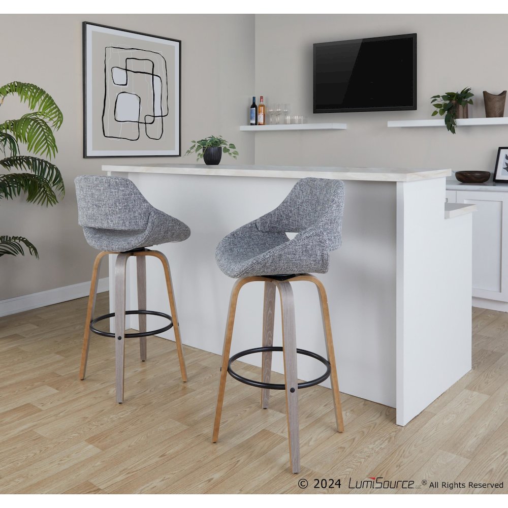 Fabrico 30" Fixed-Height Barstool - Set of 2. Picture 8