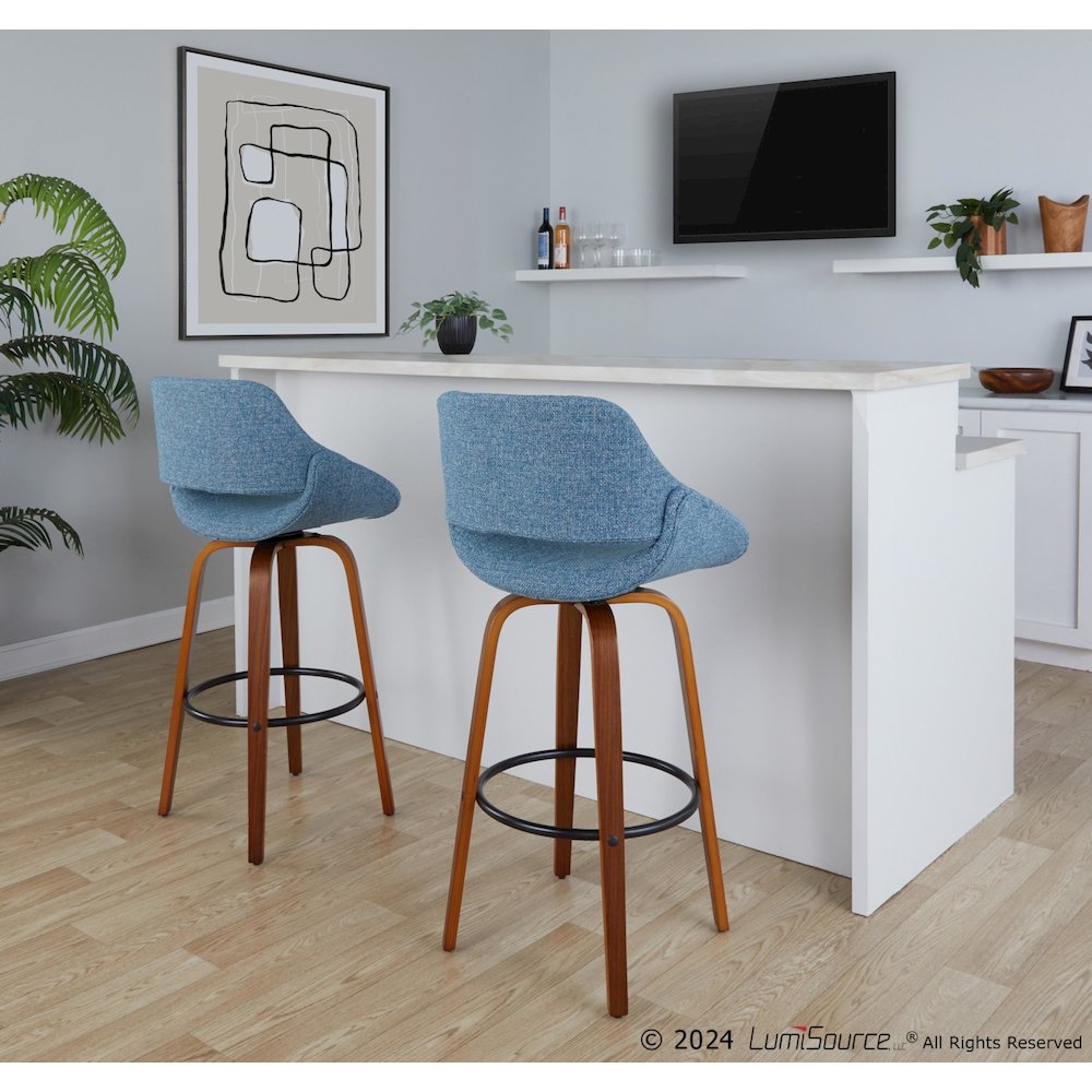 Fabrico 30" Fixed-Height Barstool - Set of 2. Picture 7