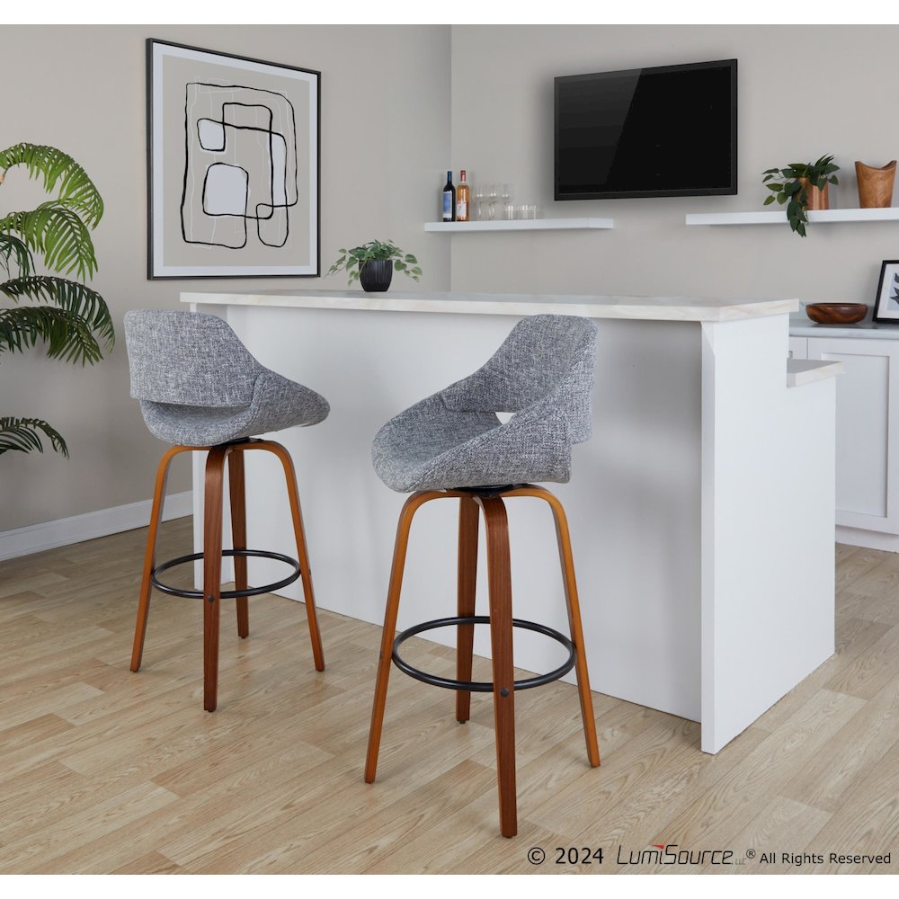 Fabrico 30" Fixed-Height Barstool - Set of 2. Picture 8