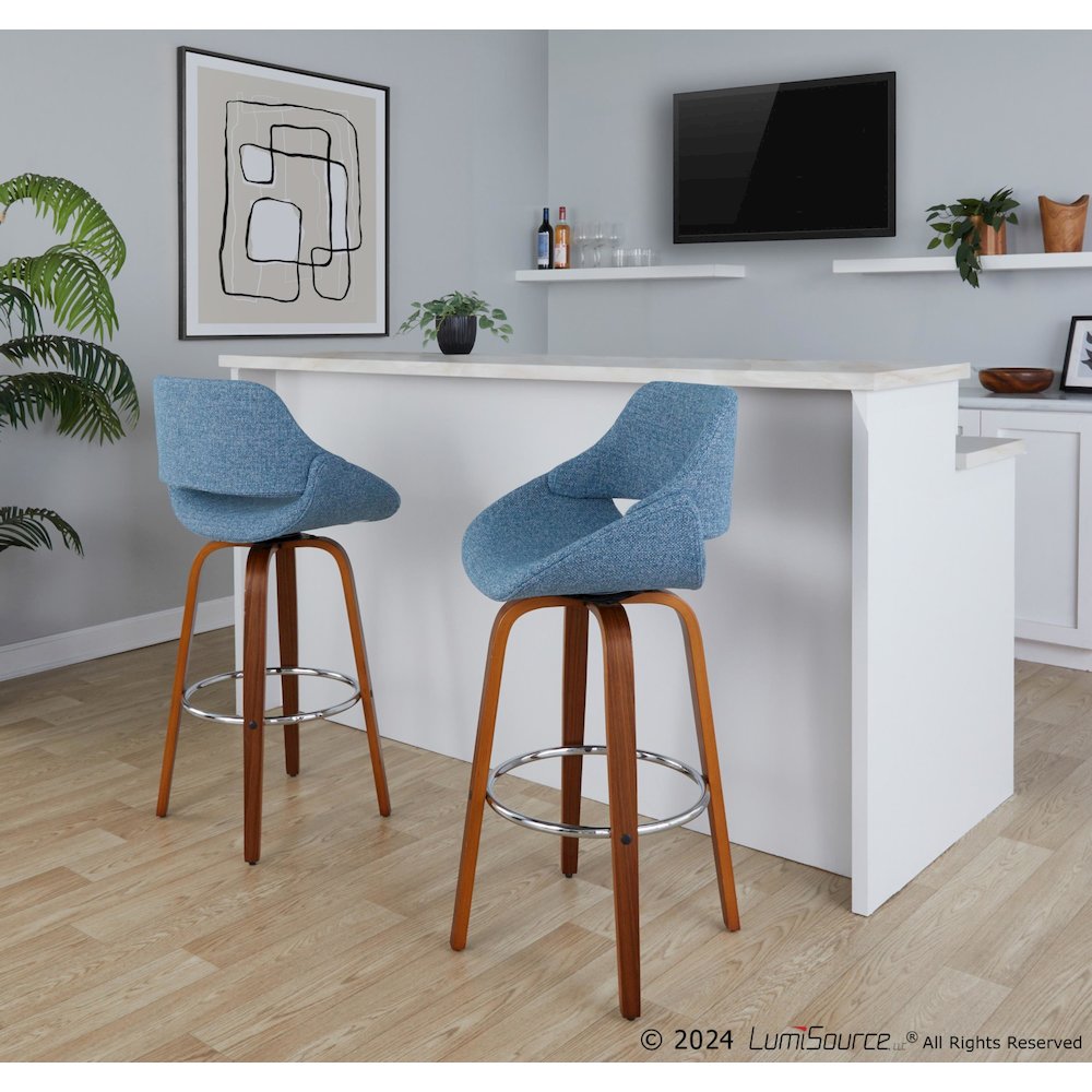 Fabrico 30" Fixed-Height Barstool - Set of 2. Picture 8