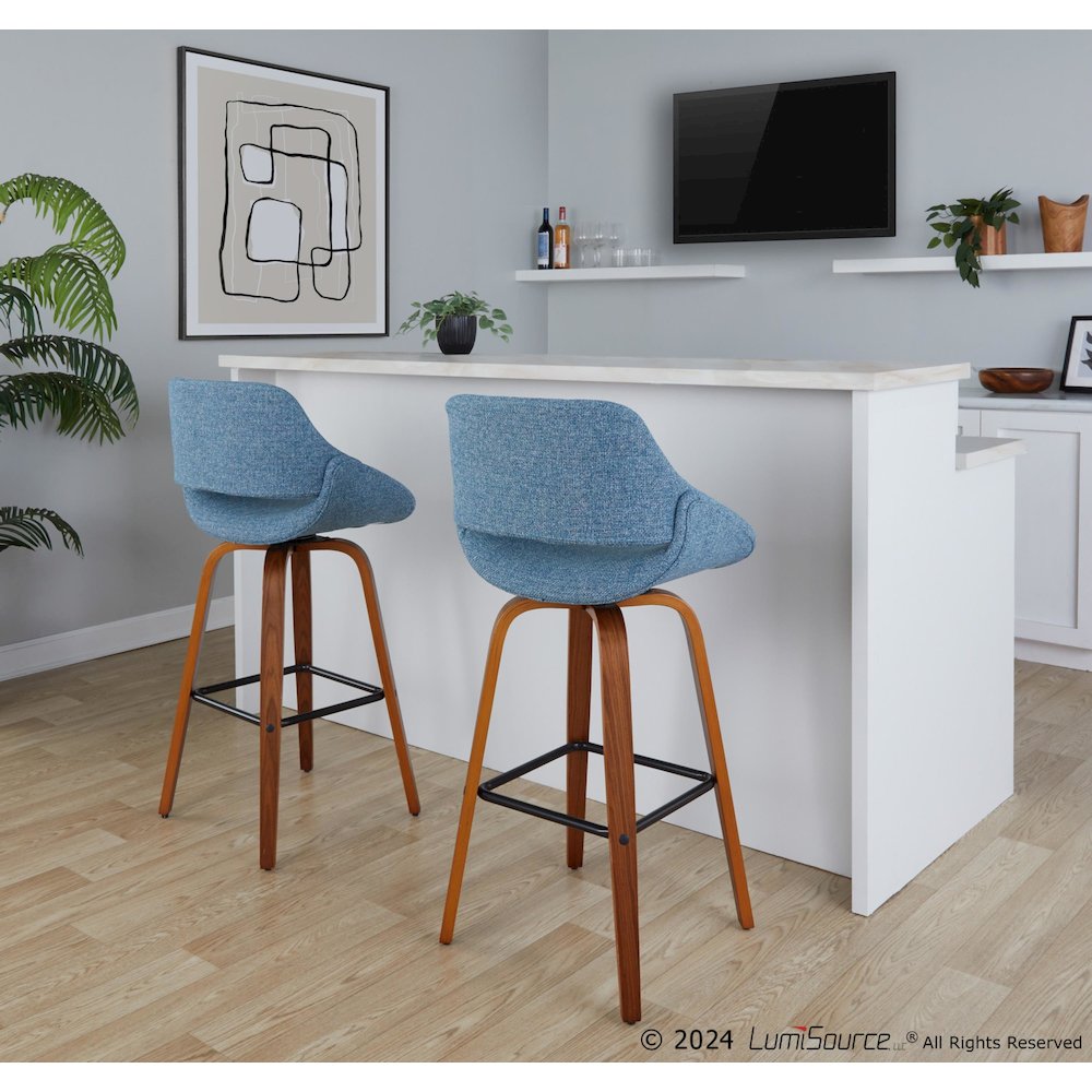 Fabrico 30" Fixed-Height Barstool - Set of 2. Picture 7