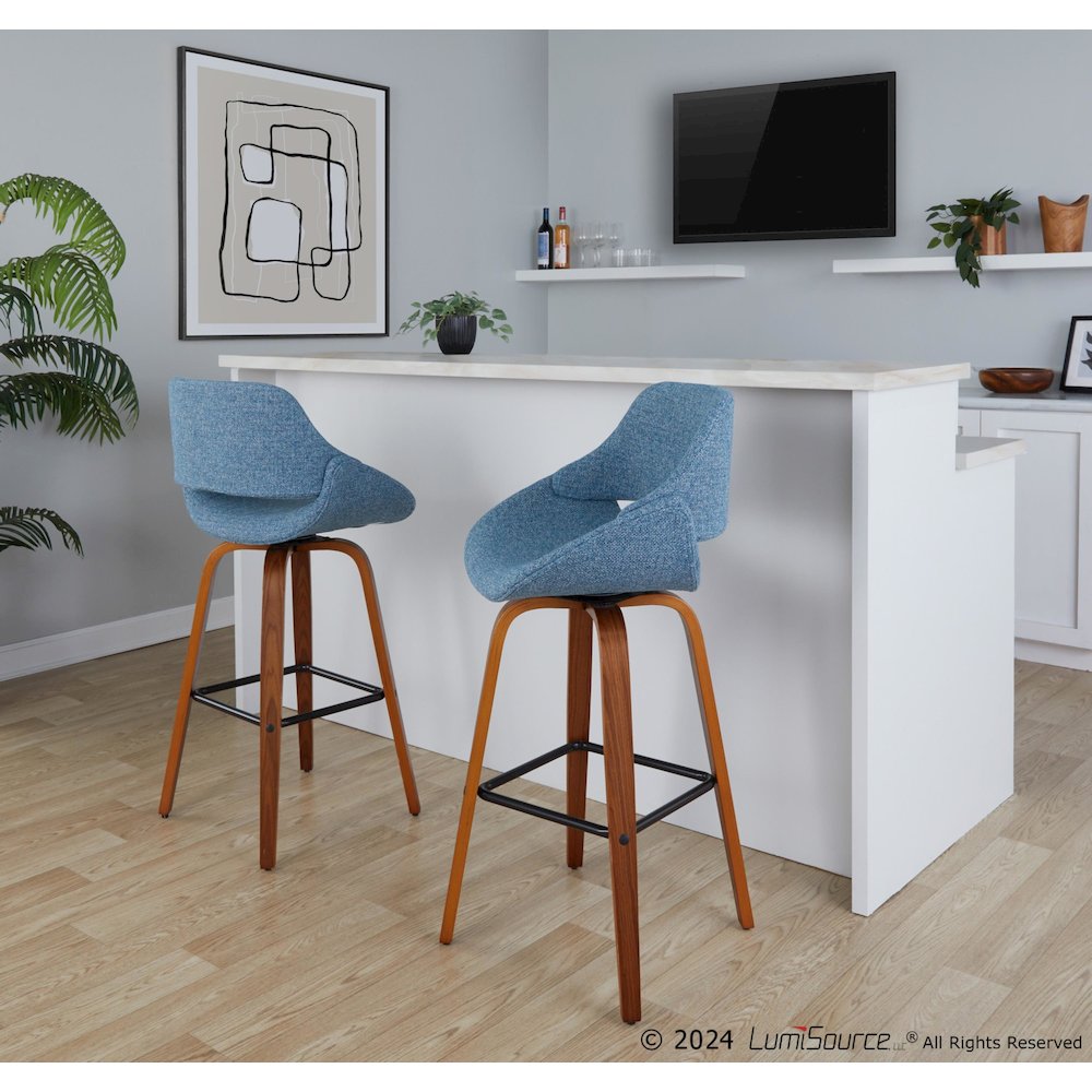 Fabrico 30" Fixed-Height Barstool - Set of 2. Picture 8