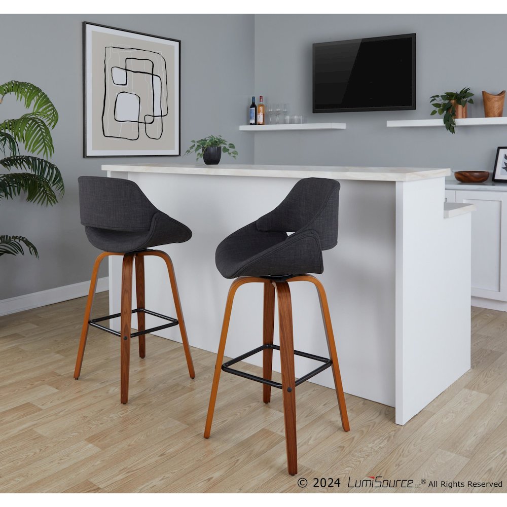 Fabrico 30" Fixed-Height Barstool - Set of 2. Picture 7