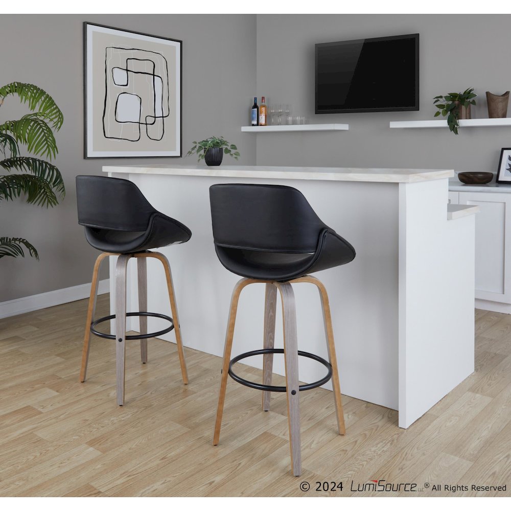 Fabrico 30" Fixed-Height Barstool - Set of 2. Picture 7