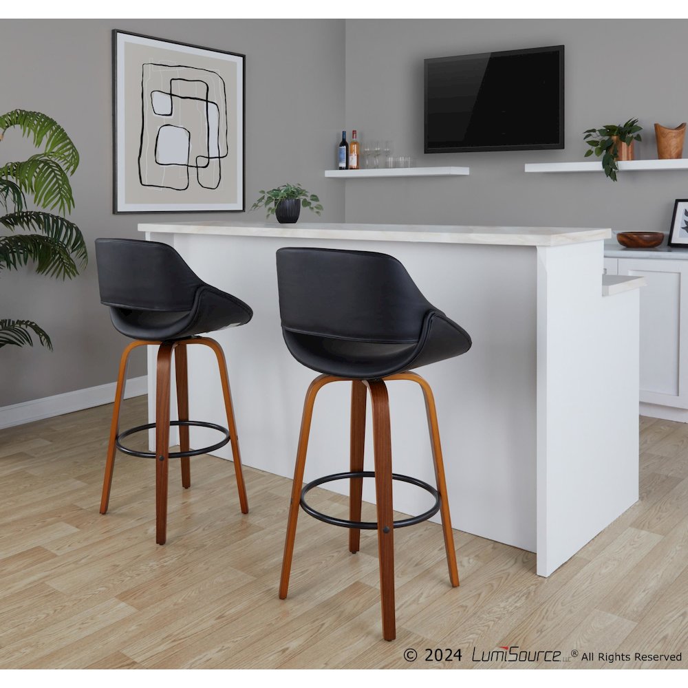 Fabrico 30" Fixed-Height Barstool - Set of 2. Picture 7