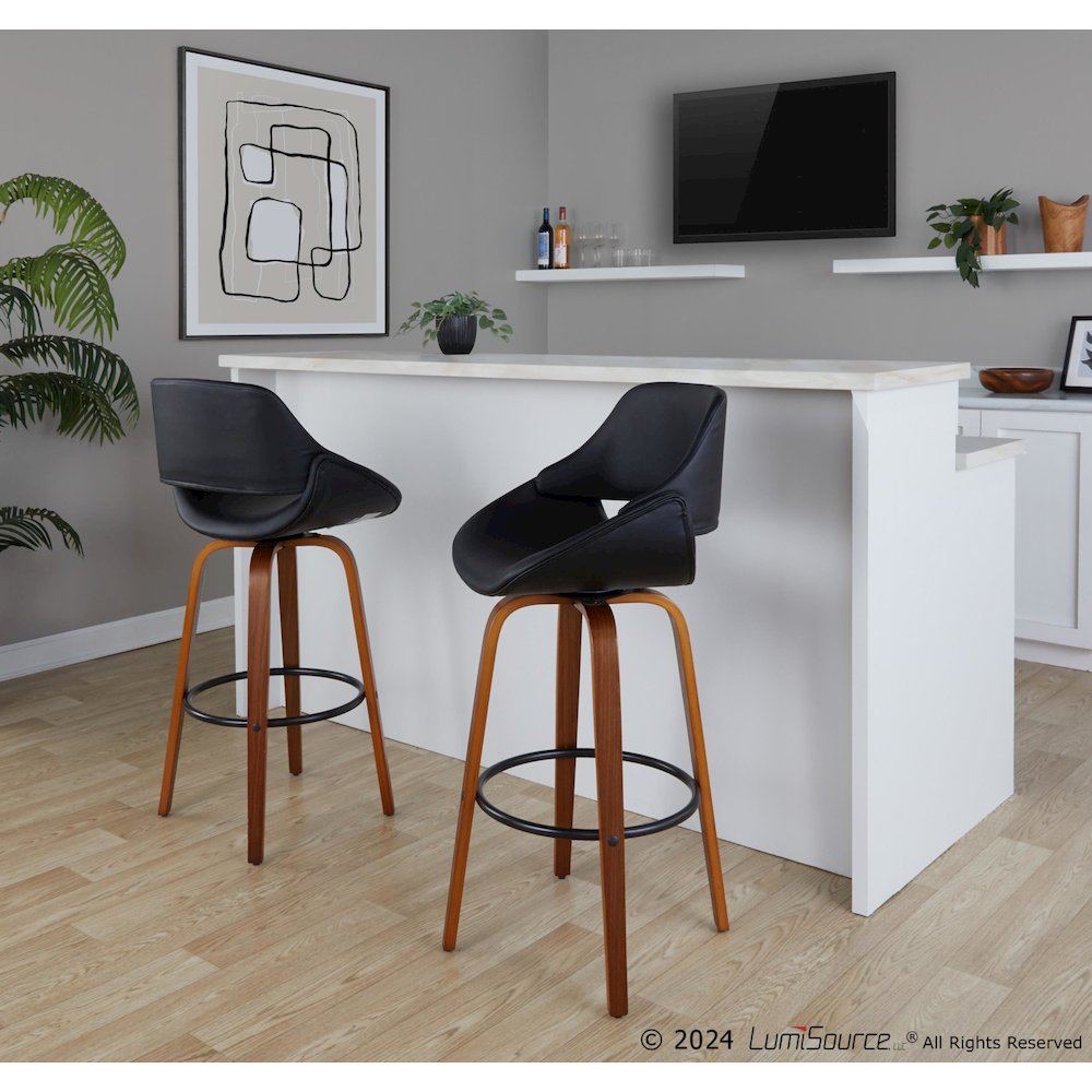 Fabrico 30" Fixed-Height Barstool - Set of 2. Picture 8