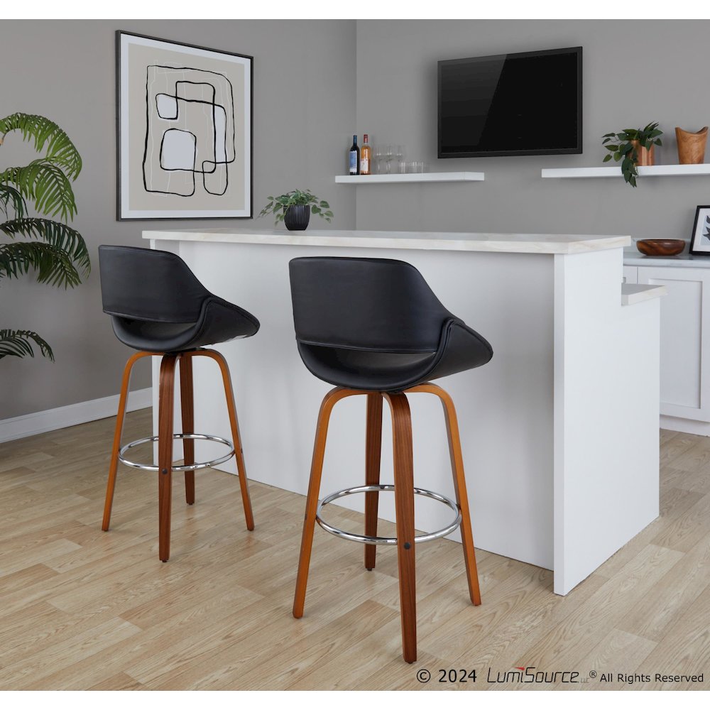 Fabrico 30" Fixed-Height Barstool - Set of 2. Picture 7
