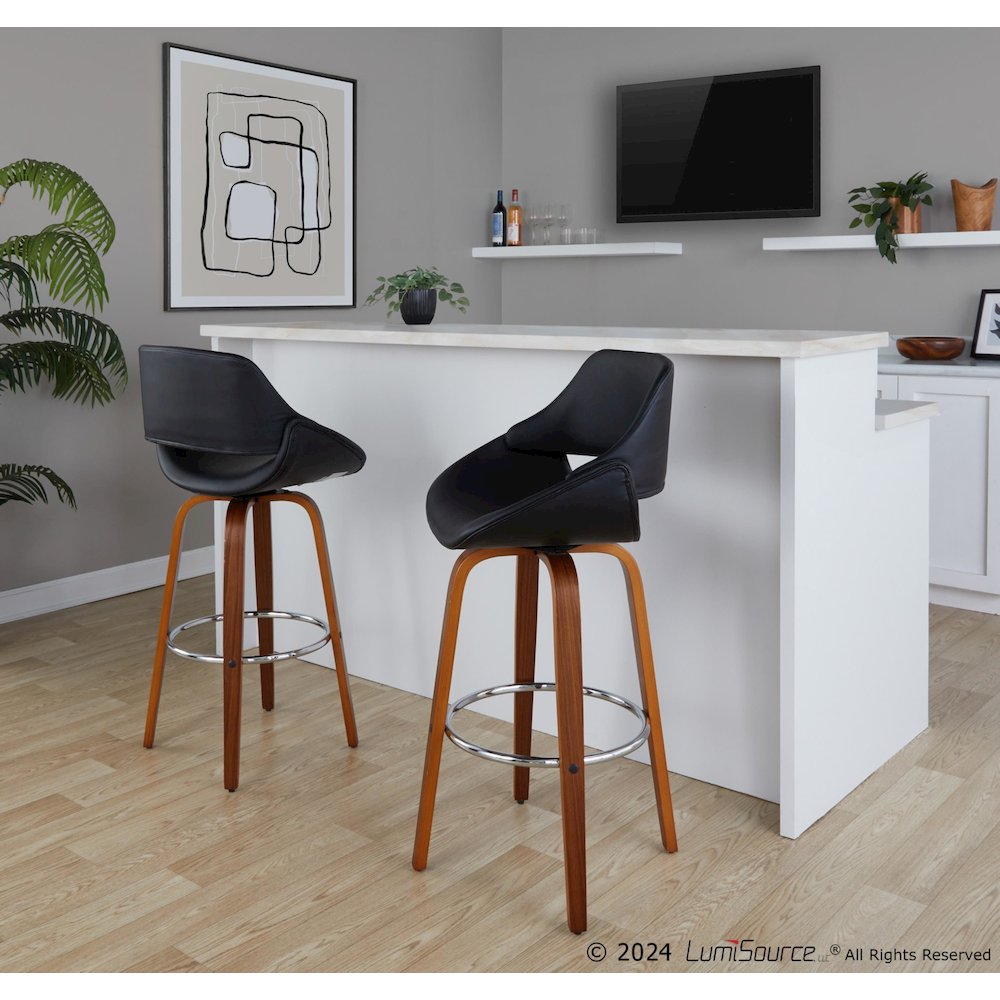 Fabrico 30" Fixed-Height Barstool - Set of 2. Picture 8