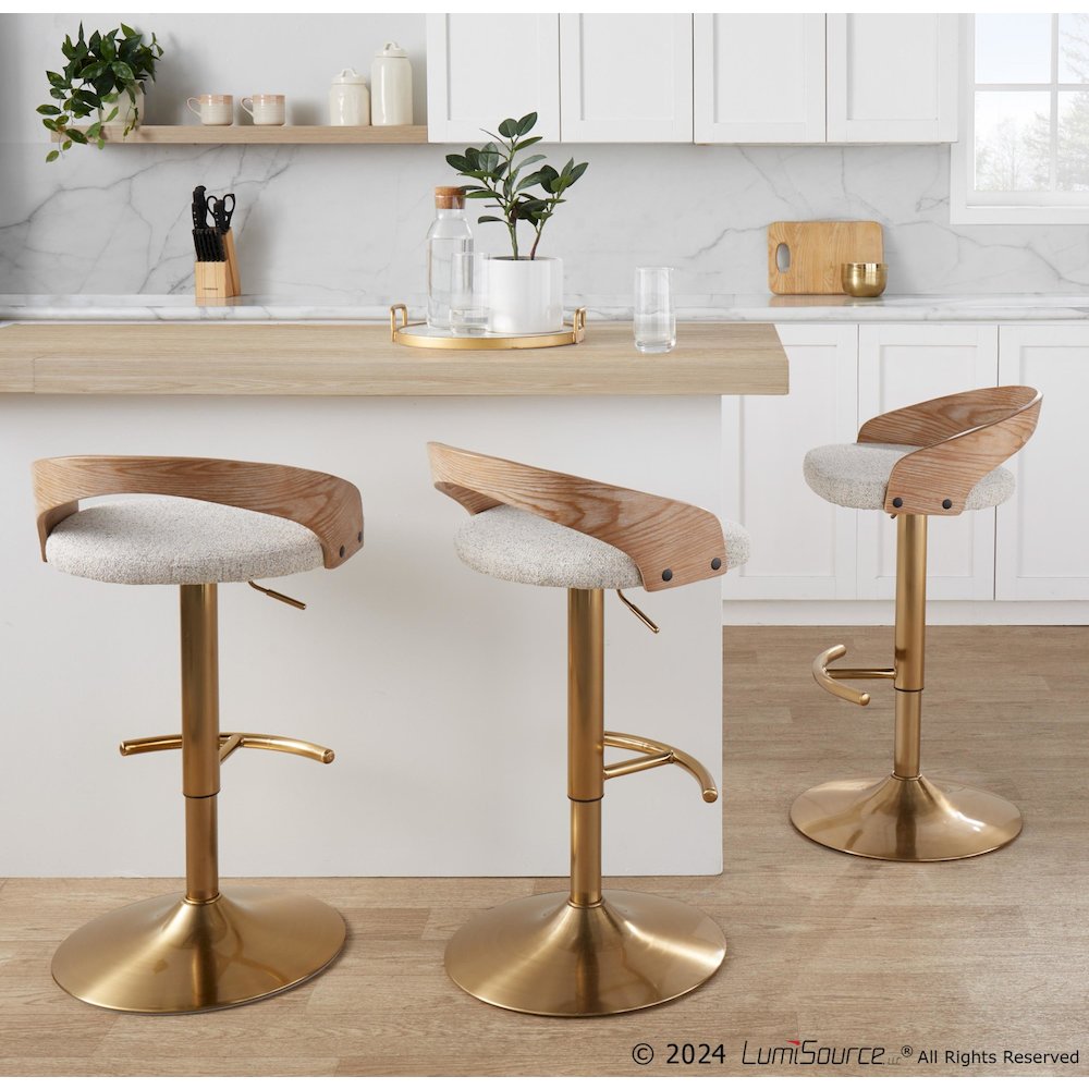 Grotto Adjustable Barstool - Set of 2. Picture 10