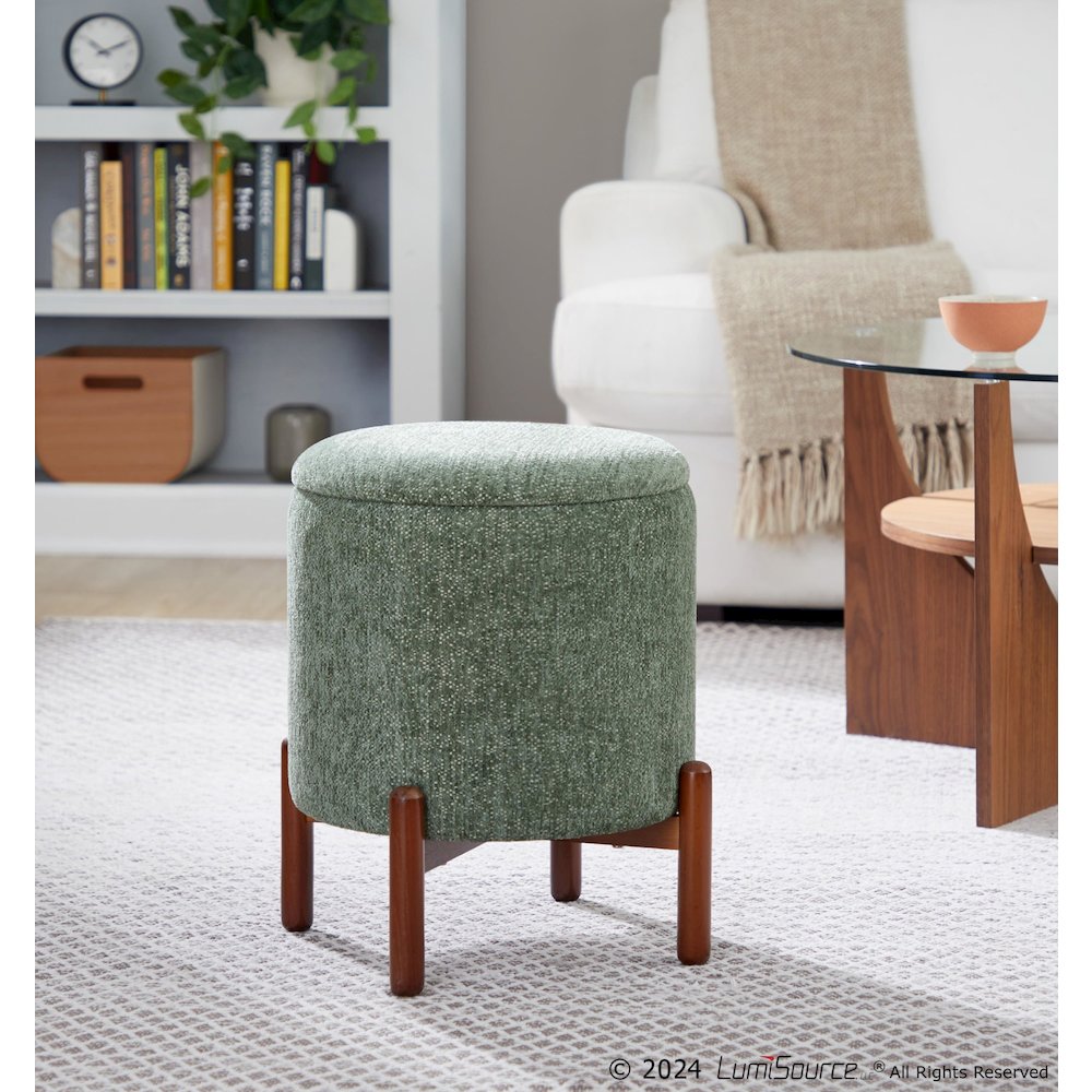 Daniella Wood Storage Ottoman. Picture 7
