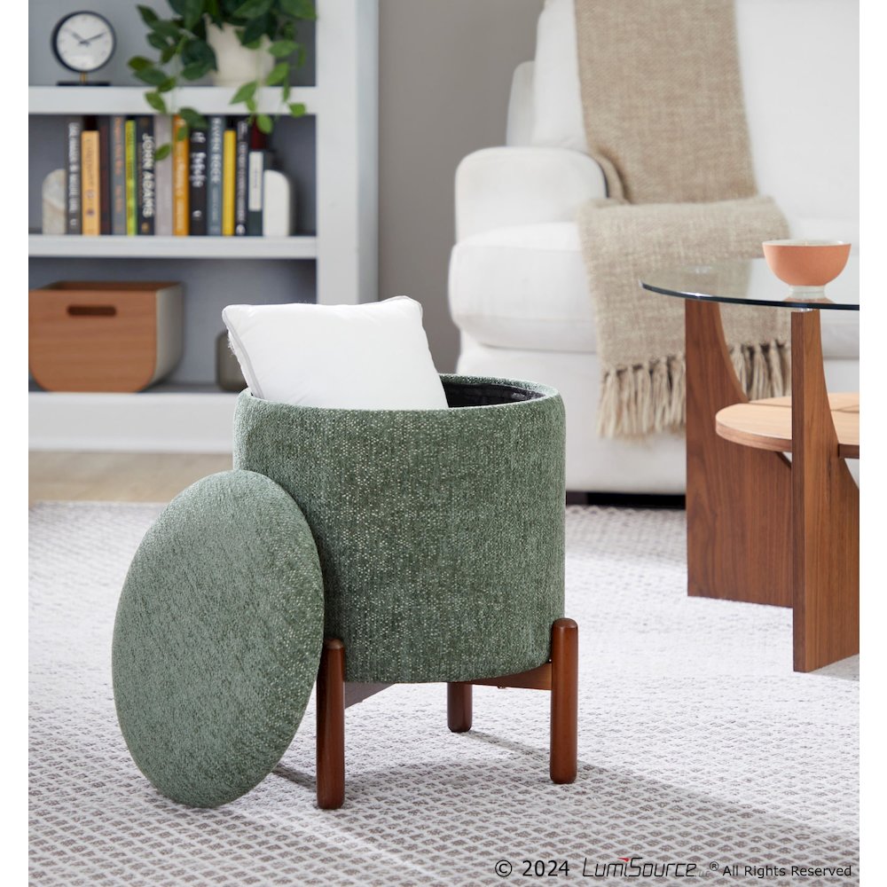 Daniella Wood Storage Ottoman. Picture 8
