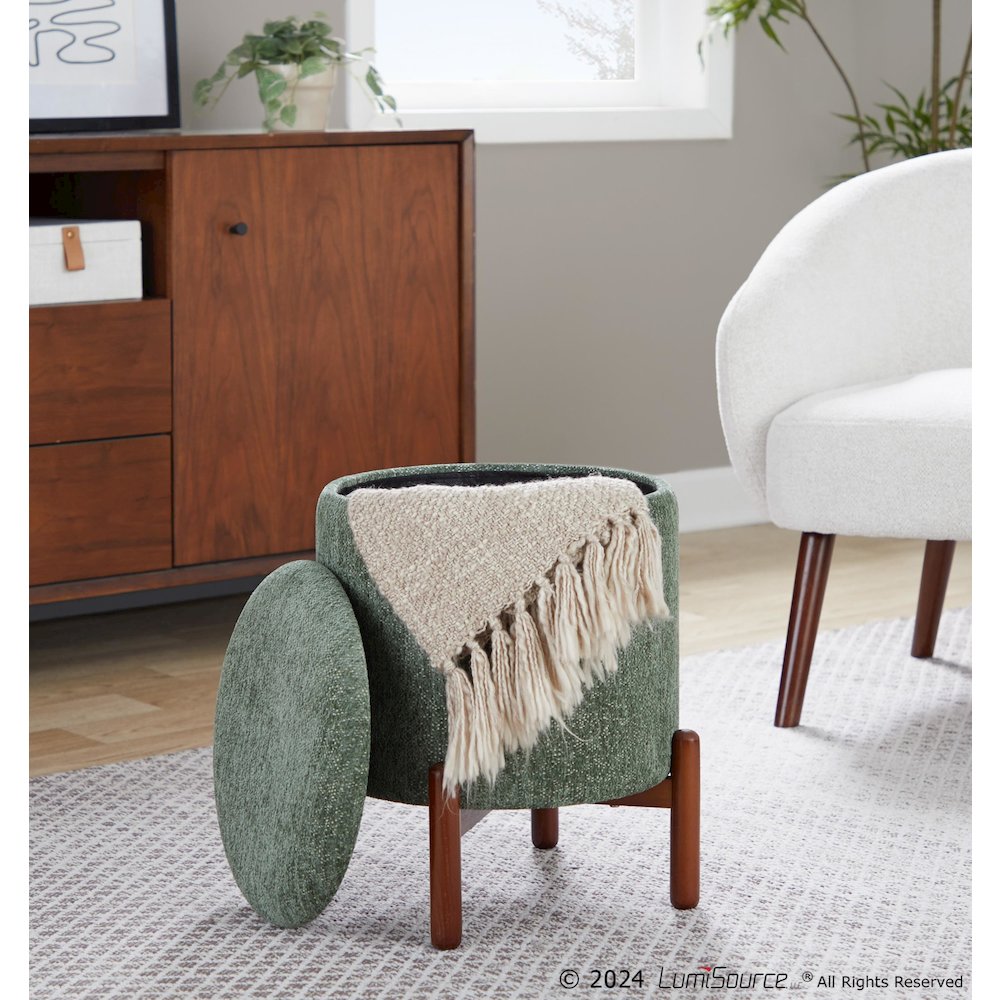 Daniella Wood Storage Ottoman. Picture 5