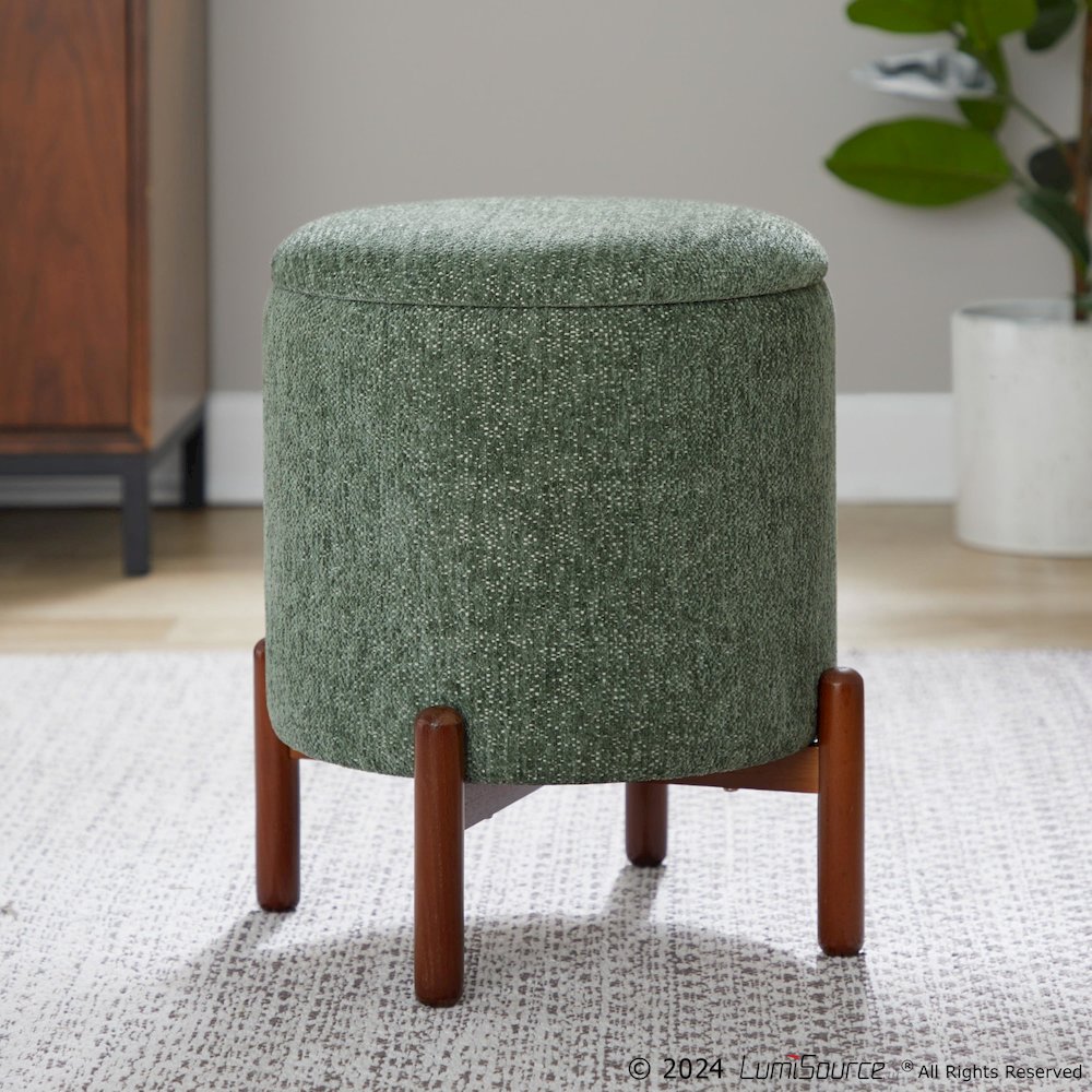Daniella Wood Storage Ottoman. Picture 6