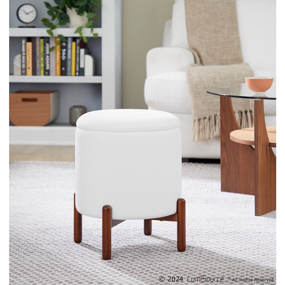 Daniella Wood Storage Ottoman. Picture 5