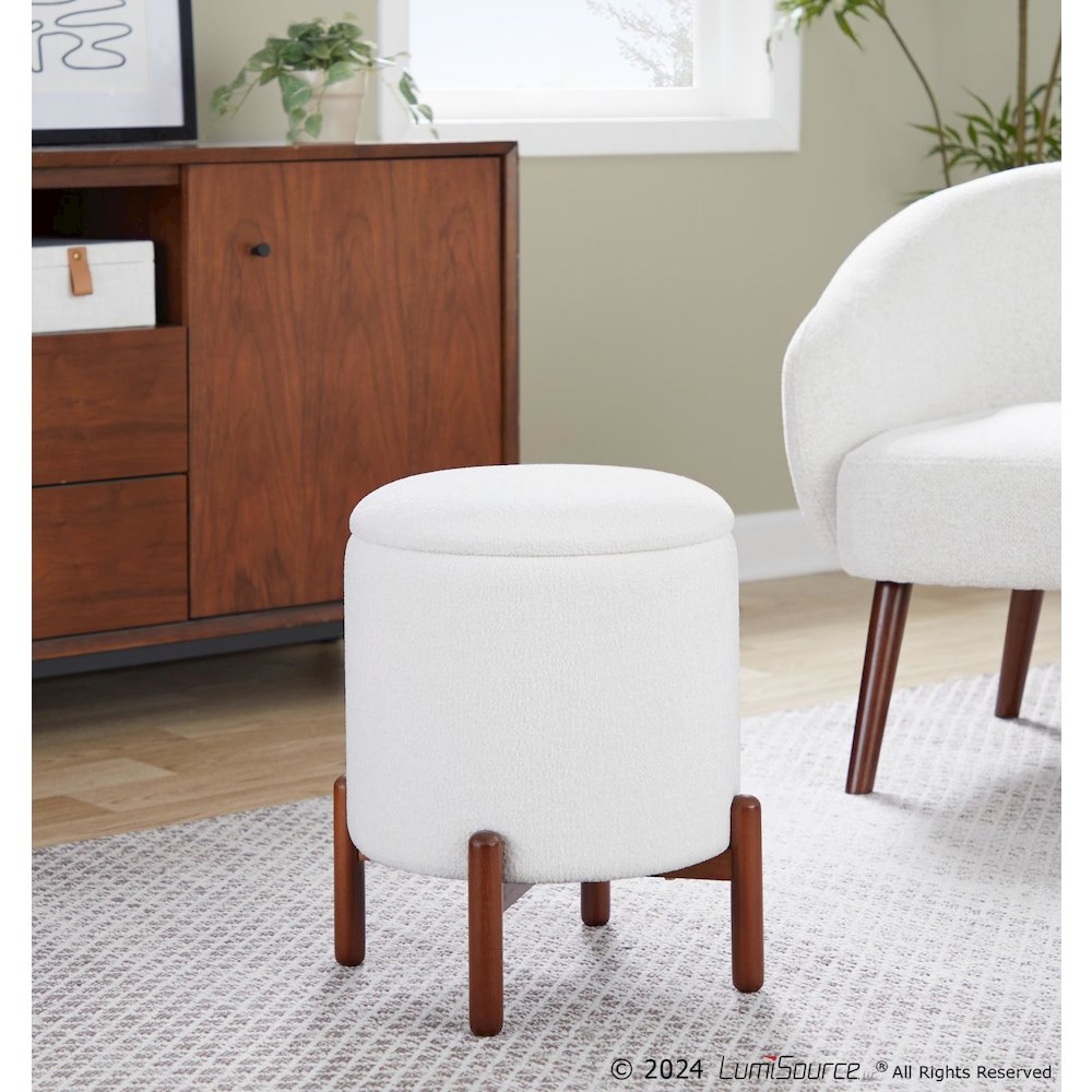 Daniella Wood Storage Ottoman. Picture 7