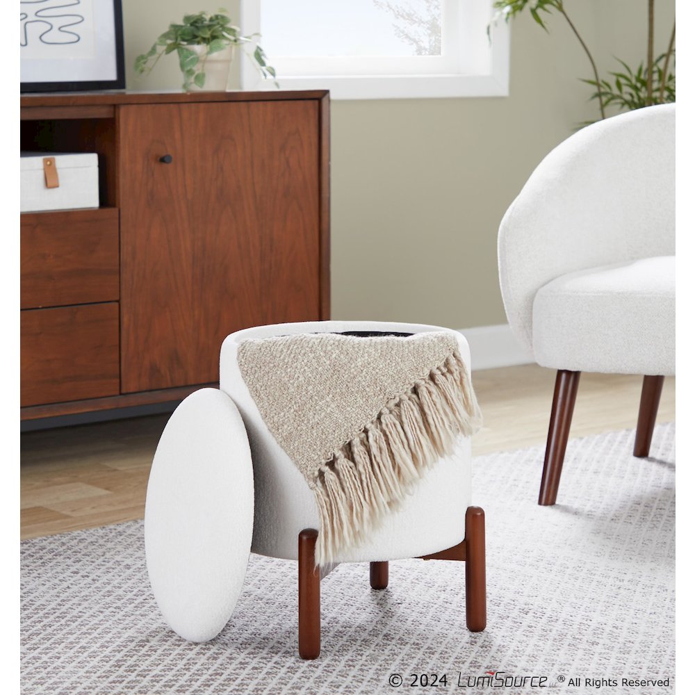 Daniella Wood Storage Ottoman. Picture 8