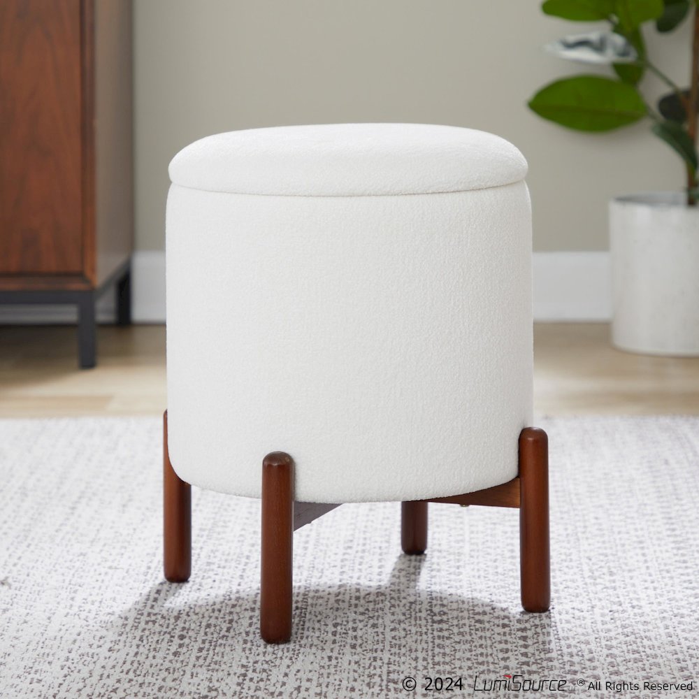 Daniella Wood Storage Ottoman. Picture 9