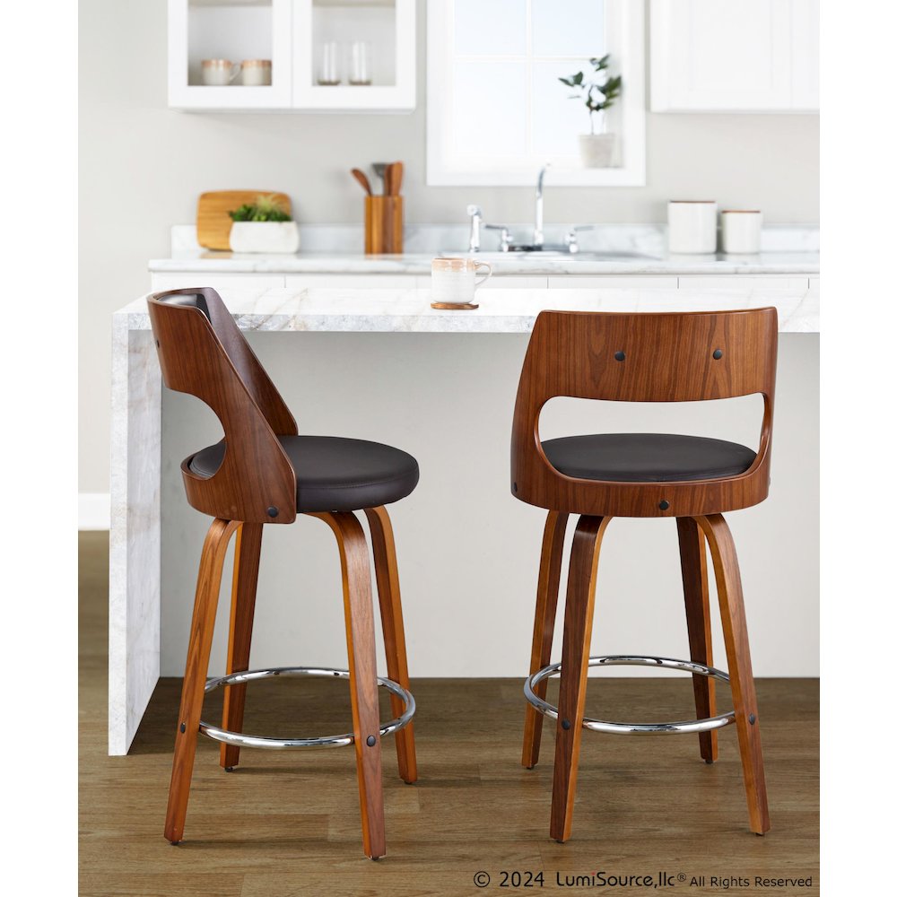 Cecina 26'' Fixed-Height Counter Stool - Set of 2. Picture 7
