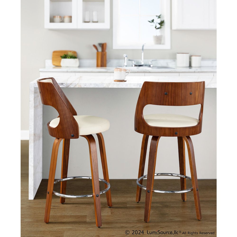 Cecina 26'' Fixed-Height Counter Stool - Set of 2. Picture 7
