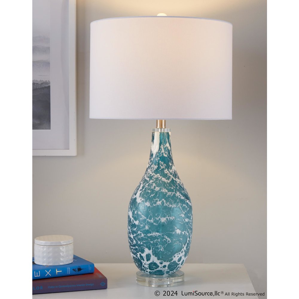 Rocca 29" Glass Table Lamp - Set of 2. Picture 8