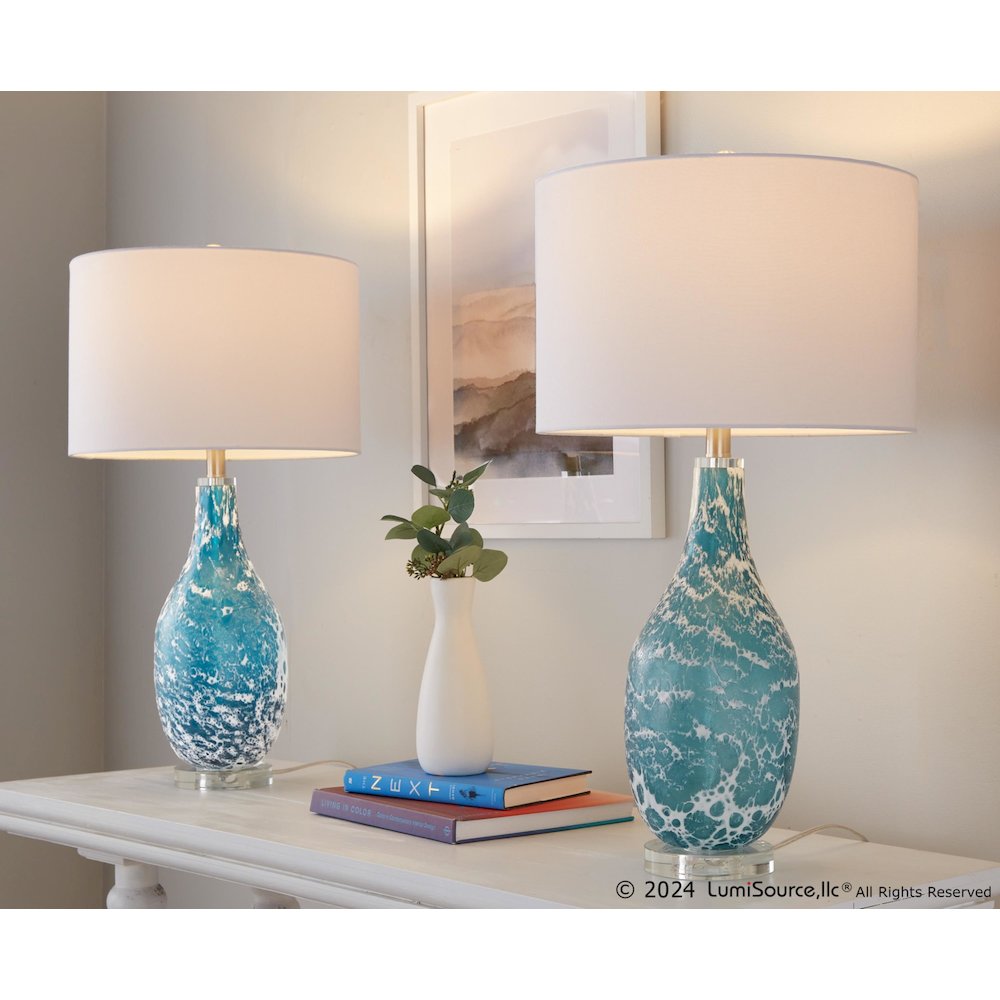 Rocca 29" Glass Table Lamp - Set of 2. Picture 11
