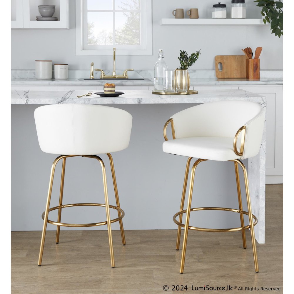 Claire 26" Fixed-Height Counter Stool - Set of 2. Picture 8