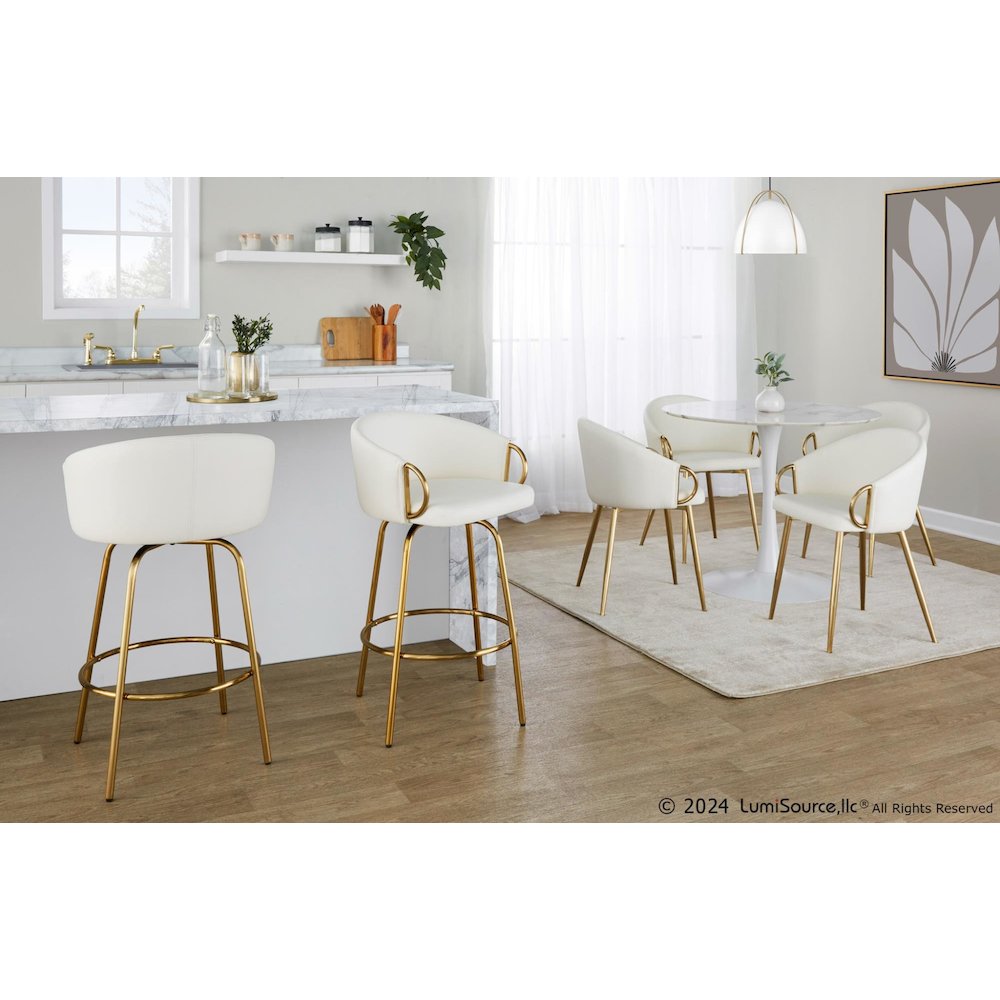 Claire 26" Fixed-Height Counter Stool - Set of 2. Picture 10