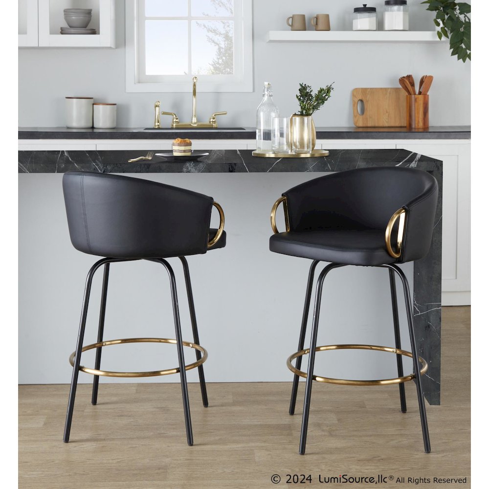 Claire 26" Fixed-Height Counter Stool - Set of 2. Picture 7