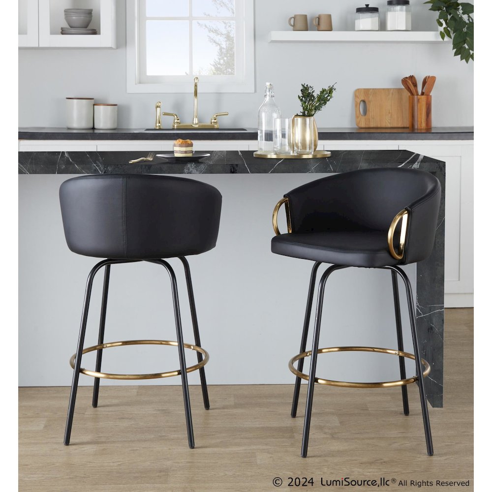 Claire 26" Fixed-Height Counter Stool - Set of 2. Picture 8
