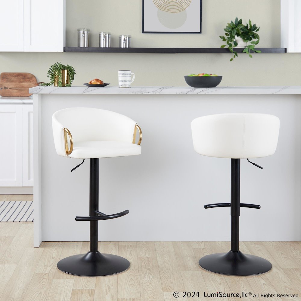 Claire Adjustable Barstool - Set of 2. Picture 8