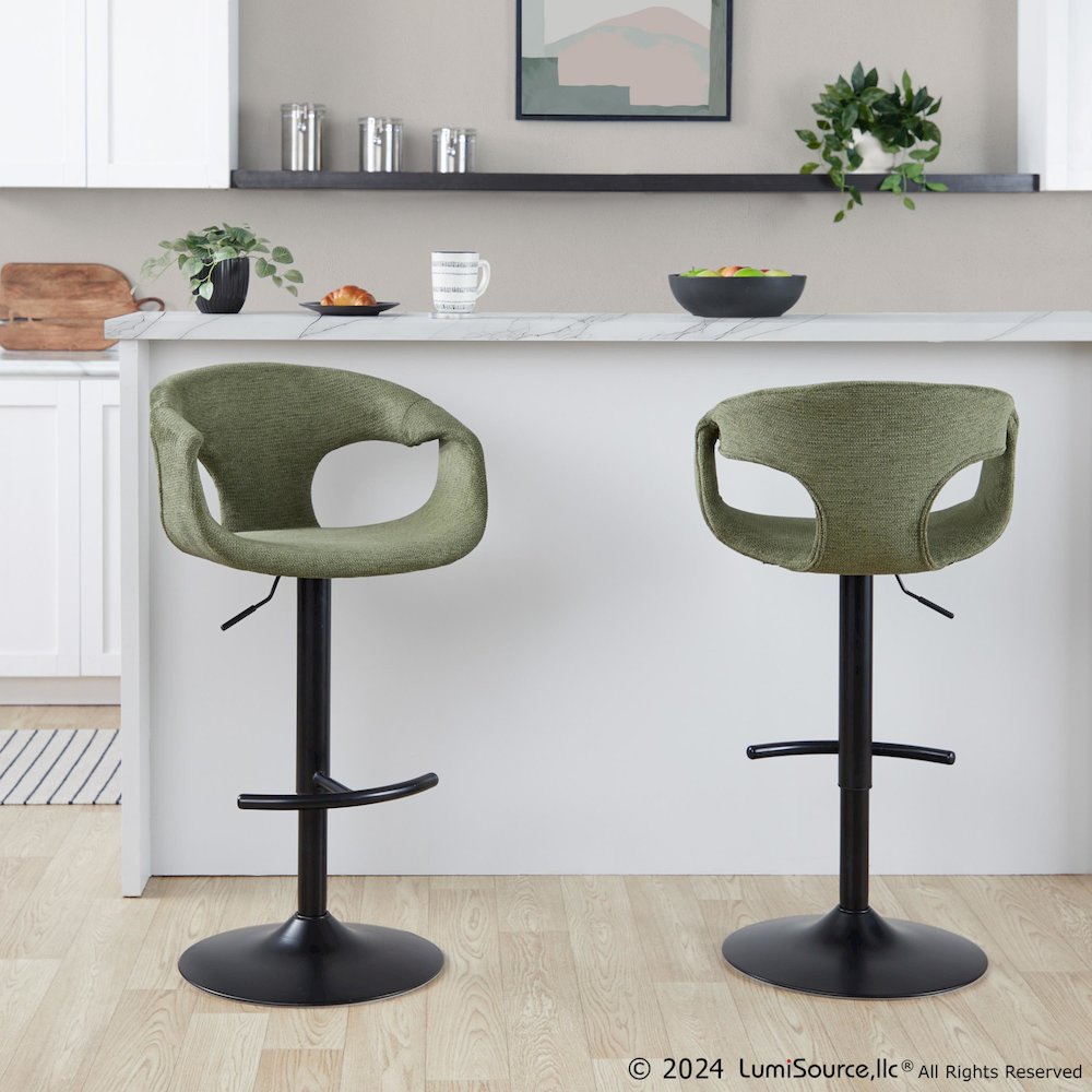 Curva Adjustable Barstool - Set of 2. Picture 6