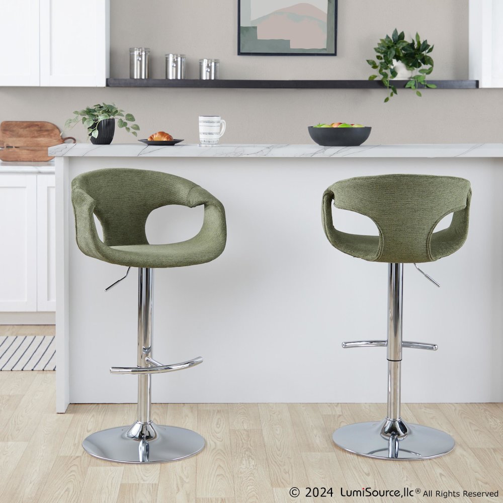Curva Adjustable Barstool - Set of 2. Picture 7