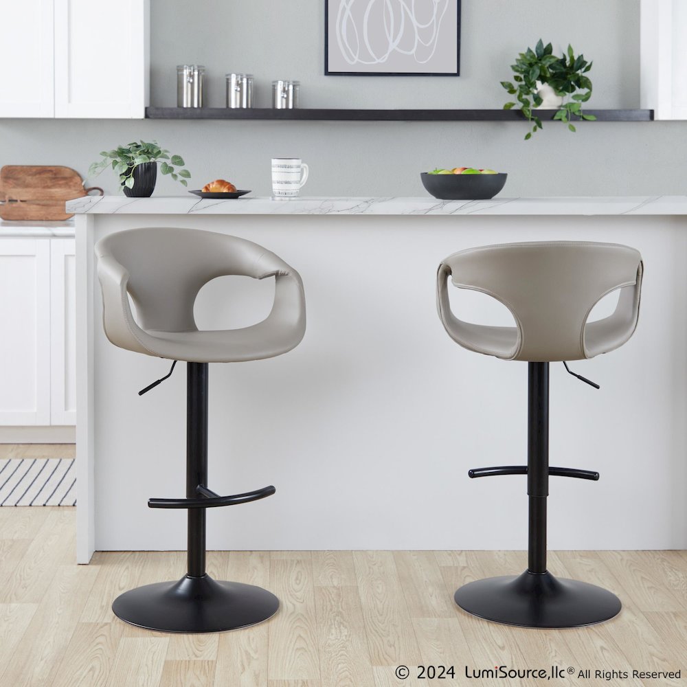 Curva Adjustable Barstool - Set of 2. Picture 7