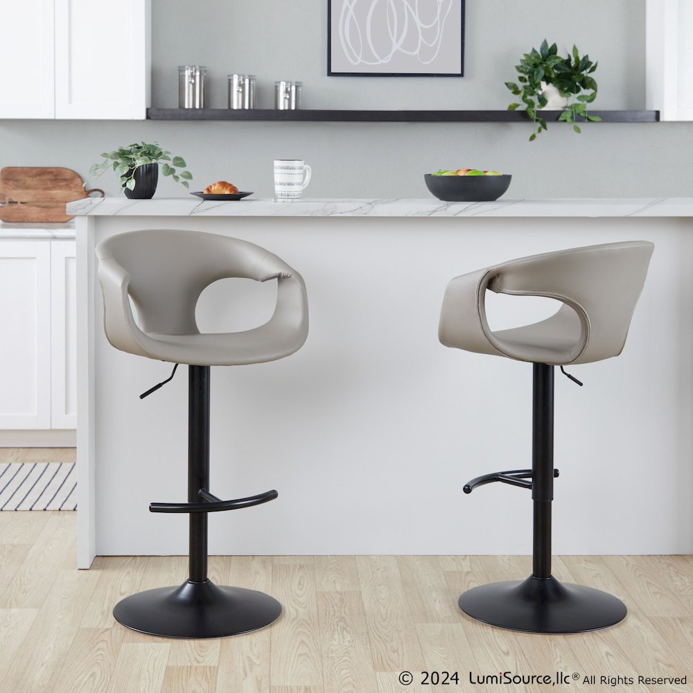 Curva Adjustable Barstool - Set of 2. Picture 8