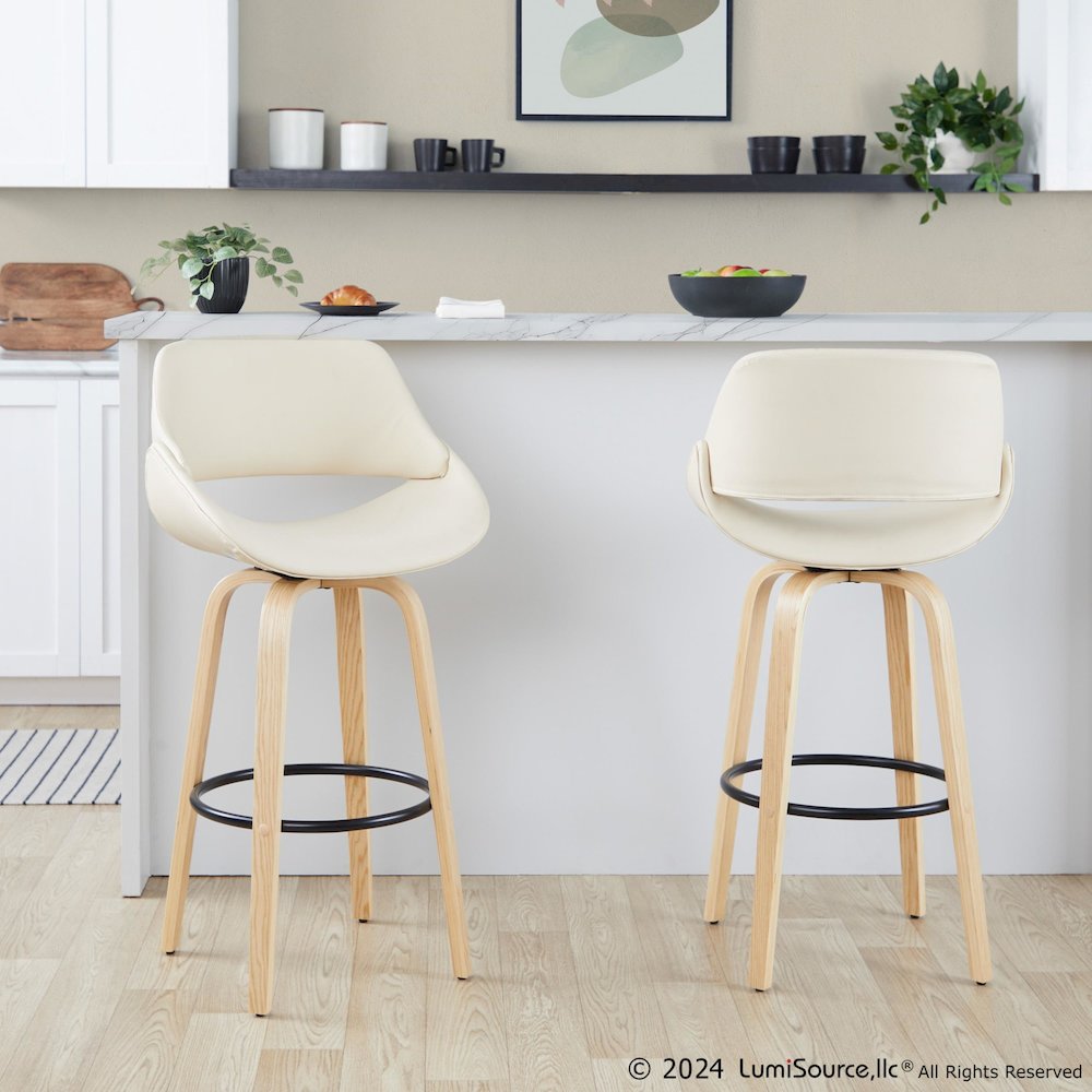 Fabrico 30" Fixed-Height Barstool - Set of 2. Picture 7