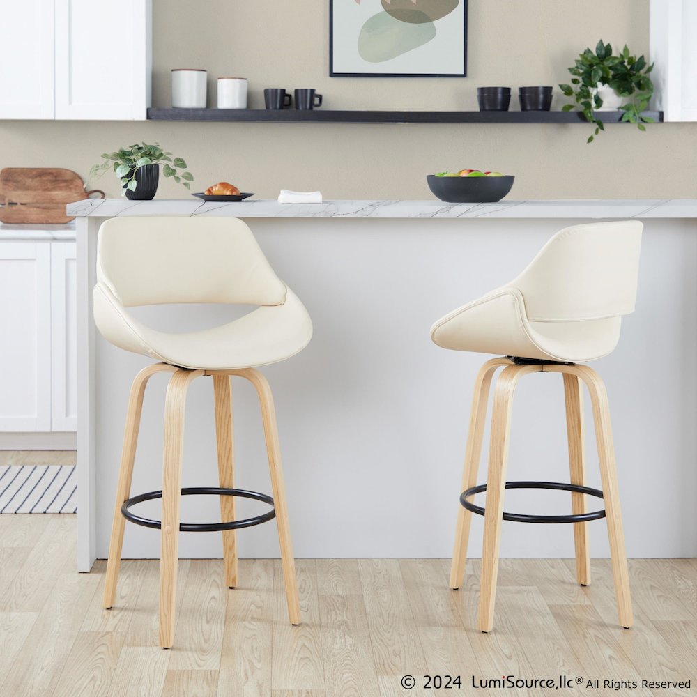 Fabrico 30" Fixed-Height Barstool - Set of 2. Picture 8