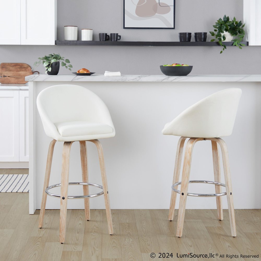 Matisse Highback 30" Fixed-Height Barstool - Set of 2. Picture 7