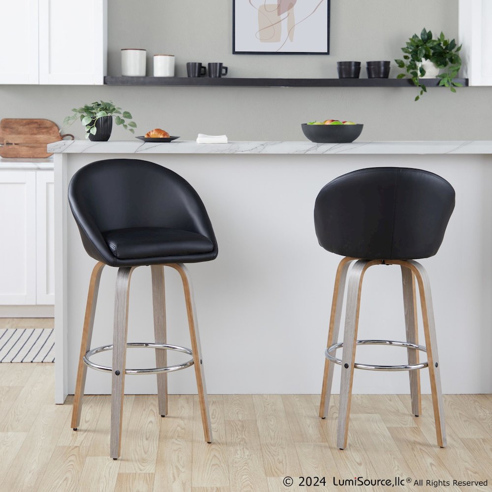 Matisse Highback 30" Fixed-Height Barstool - Set of 2. Picture 7